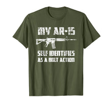 Load image into Gallery viewer, 2nd Amendment Pro Gun Shirts AR-15 Identifies As Bolt Action