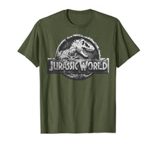 Load image into Gallery viewer, Jurassic World Two Distressed Stone Logo Graphic T-Shirt