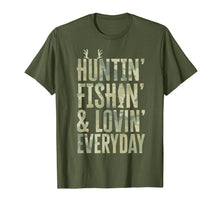 Load image into Gallery viewer, Hunting Fishing Loving Every Day Shirt, Fathers Day Camo