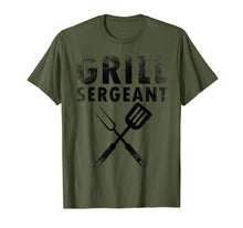Load image into Gallery viewer, THE GRILL SERGEANT T SHIRT Father's Day Gift Dad BBQ Cook