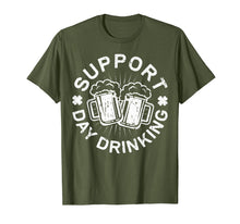 Load image into Gallery viewer, Support Day Drinking T-Shirt Saint Patricks Day Gift