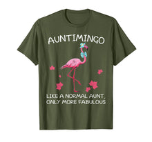 Load image into Gallery viewer, Auntimingo Like normal Aunt Only more Fabulous Flamingo Tee