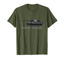 Load image into Gallery viewer, Panzer King Tiger WW2 German Tank TShirt