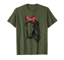 Load image into Gallery viewer, Horse Bandana T Shirt for Horseback Riding Horse Lover
