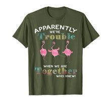 Load image into Gallery viewer, Apparently We're Trouble When We Are Together Flamingo Shirt