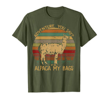 Load image into Gallery viewer, Adventure you say ALPACA my Bag Vintage Tshirt for Women Men