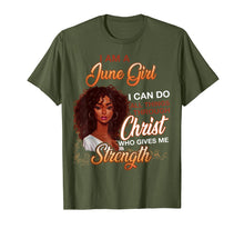 Load image into Gallery viewer, I am a June girl I can do tshirt for Black women