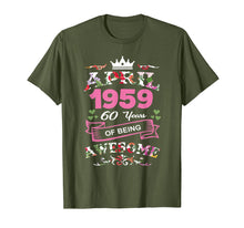 Load image into Gallery viewer, April 1959 60th Birthday Gift Being Awesome Funny T-Shirt