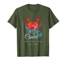 Load image into Gallery viewer, CANCER CRAB T Shirt Star Sign Birthday Horoscope Astrology