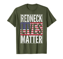 Load image into Gallery viewer, REDNECK LIVES MATTER American Flag USA 4th of July T Shirt