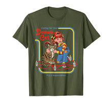 Load image into Gallery viewer, Funny-Caring-For-Your-Demon-Cat-t-shirt the girl love cat