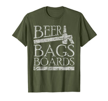 Load image into Gallery viewer, Beer Bags Boards Funny Cornhole Distressed T-Shirt