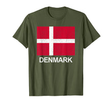Load image into Gallery viewer, Denmark Flag T-Shirt Distressed (Danish Flag)