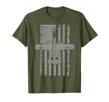 Load image into Gallery viewer, A-10 Thunderbolt II Warthog Vintage Flag Airplane T-Shirt