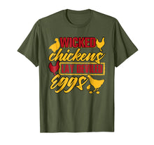 Load image into Gallery viewer, Wicked Chickens Lay Deviled Eggs T Shirt, Chicken T Shirt