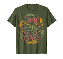 Load image into Gallery viewer, Camp Hair Don't Care Camping Outdoors T shirt Women Kids