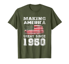 Load image into Gallery viewer, Making America Great Since 1950 69th Birthday Gifts T-Shirt