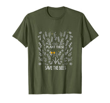 Load image into Gallery viewer, Plant these save the bees flowers t-shirt