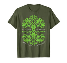 Load image into Gallery viewer, As Above So Below Wiccan Pagan T-Shirt for Witches
