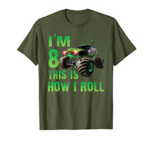 Load image into Gallery viewer, Im 8 This Is How I Roll 8 Years Old 8Th Birthday Shirt
