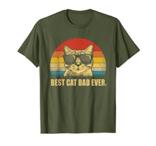 Load image into Gallery viewer, Vintage Best Cat Dad Ever T-Shirt Cat Daddy Father Gift Men