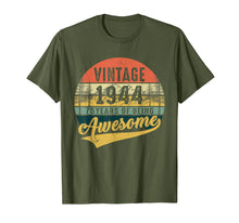 Load image into Gallery viewer, Retro Vintage 1944 TShirt 75th Birthday Gifts 75 Years Old