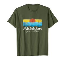 Load image into Gallery viewer, Retro Michigan Great Lakes State T-Shirt