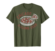 Load image into Gallery viewer, Chicago Rolling Deep Dish Pizza Vintage Graphic T-Shirt