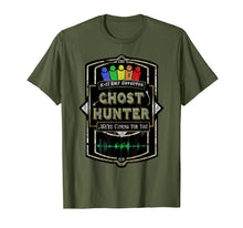 Load image into Gallery viewer, Ghost Hunter Distressed Look EMF Detector T-Shirt