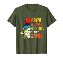 Load image into Gallery viewer, Papa is My Name Fishing Is My Game Funny Father's Day Tshirt