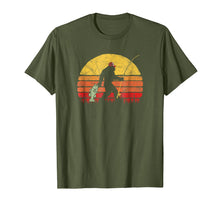 Load image into Gallery viewer, Bass Fishing Funny Bigfoot in Trucker Hat Retro T-Shirt