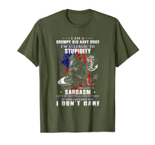 Load image into Gallery viewer, Navy Chief T-shirt, I Am A Grumpy Old Navy Chief