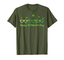 Load image into Gallery viewer, Happy St Patrick's Day Leprechaun Optometrist Funny Glasses T-Shirt-577696