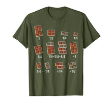 Load image into Gallery viewer, Chocolate Quick Maths Fractions Math Teacher T-Shirt-1140460