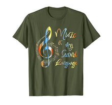 Load image into Gallery viewer, Music is my second language T-Shirt-932441