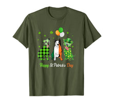 Load image into Gallery viewer, Irish Flag Three Pitbull Dogs Happy St. Patrick's Day Gift T-Shirt-525159