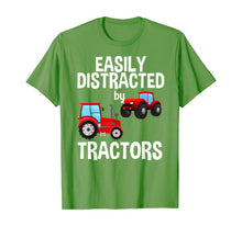 Load image into Gallery viewer, Easily Distracted By Tractors Farmer Red Tractor T-Shirt