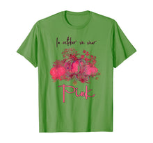 Load image into Gallery viewer, In October We Wear Pink Pumpkin Breast Cancer Halloween T-Shirt