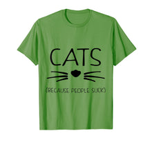 Load image into Gallery viewer, Cats Because People Suck - Cat T-shirts, funny cat t-shirts