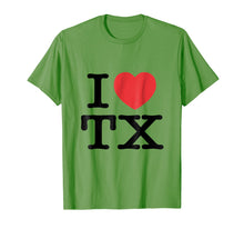 Load image into Gallery viewer, I Love TX Heart Texas Tee Shirt