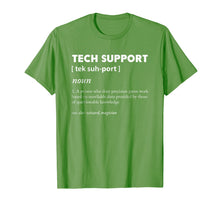 Load image into Gallery viewer, Tech Support Definition Funny Computer Nerd Shirts
