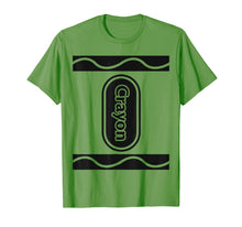 Load image into Gallery viewer, Green Crayon Box Group Costume Halloween T-Shirt