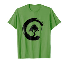 Load image into Gallery viewer, Bonsai Tree Enso Circle - Buddhist Zen Calligraphy T-Shirt
