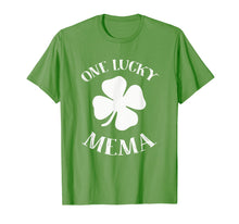 Load image into Gallery viewer, Womens One Lucky Mema T-Shirt Vintage St Patrick Day Gift