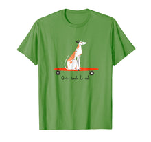 Load image into Gallery viewer, Going Back To Cali, T-Shirt with Dog On Skateboard