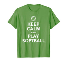 Load image into Gallery viewer, Keep calm and play softball T-Shirt