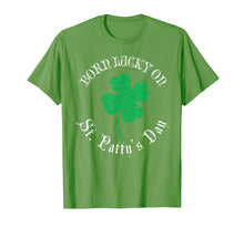 Load image into Gallery viewer, St. Patrick's Day Birthday T-Shirt Born Lucky On St. Patty's