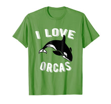 Load image into Gallery viewer, Orcas Rescue I Love Orcas Killer Whale Activist Tshirt