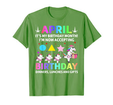 Load image into Gallery viewer, April It's My Birthday Month Shirt, Cute Unicorn Birthday