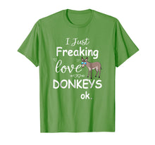 Load image into Gallery viewer, I Just Freaking Love Donkeys | Funny Donkey T Shirt